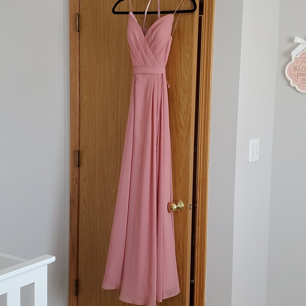 SWEETHEART CHIFFON KLEINFELD LONG DRESS